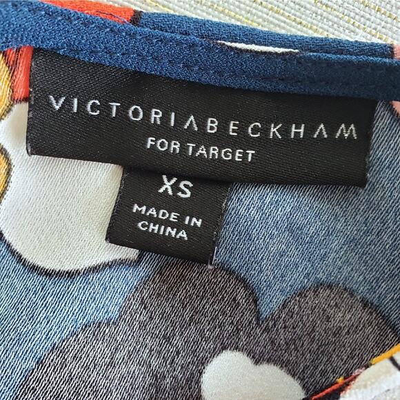 Victoria Beckham Top Women XS Colorful Floral Cottagecore Dainty Twee Kawaii Mod - Picture 10 of 13